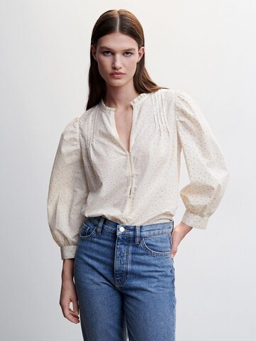 MANGO Bluse 'Gala' in Beige: predná strana