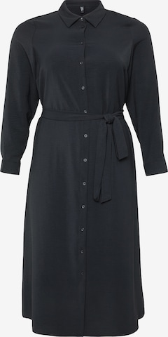 Vero Moda CurveKošulja haljina 'VMCESME' - crna boja: prednji dio