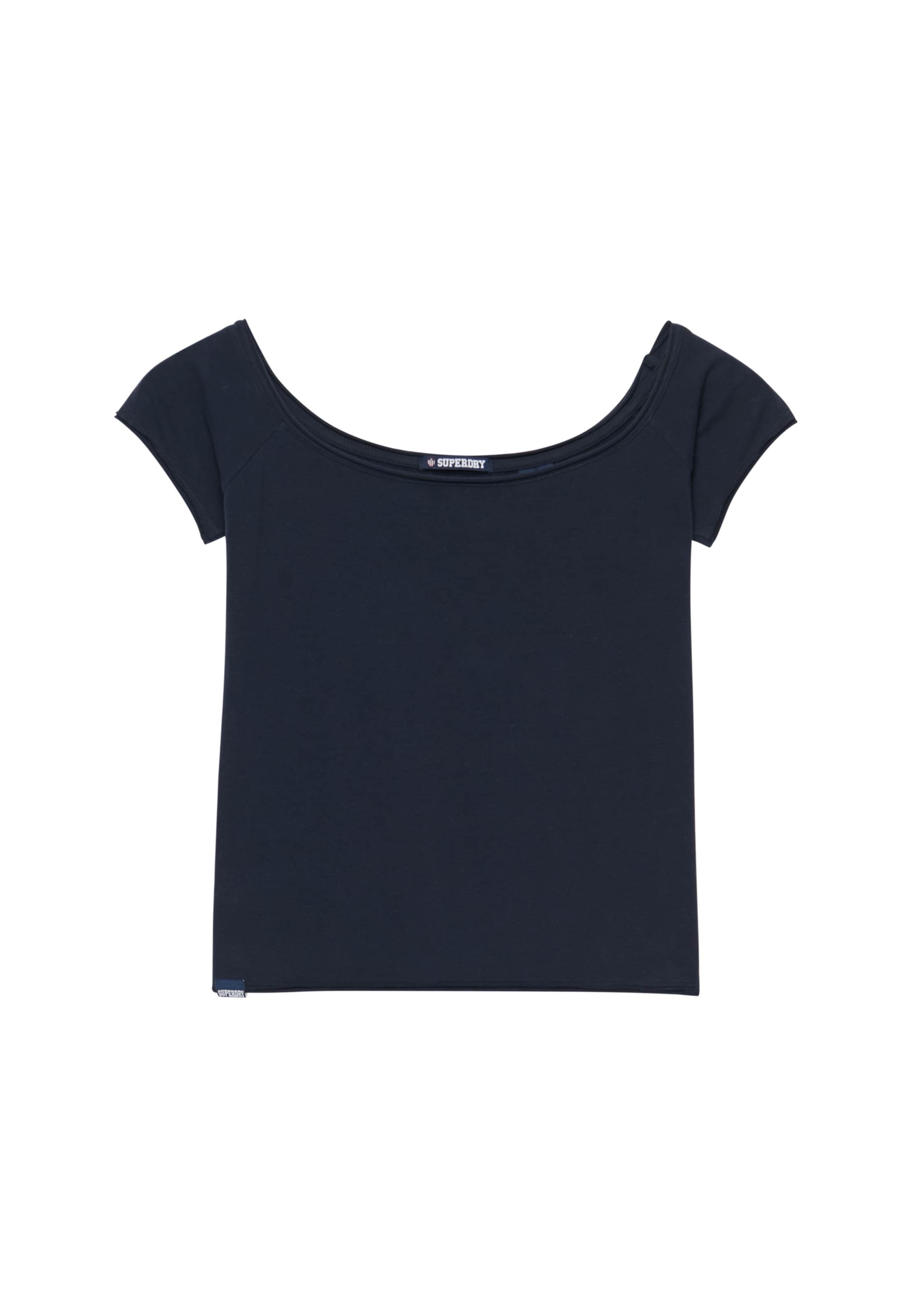 Superdry & Co Top 'Bardot' in Blauw: voorkant