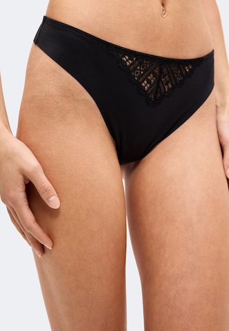 BOSS - Tanga en negro: frente