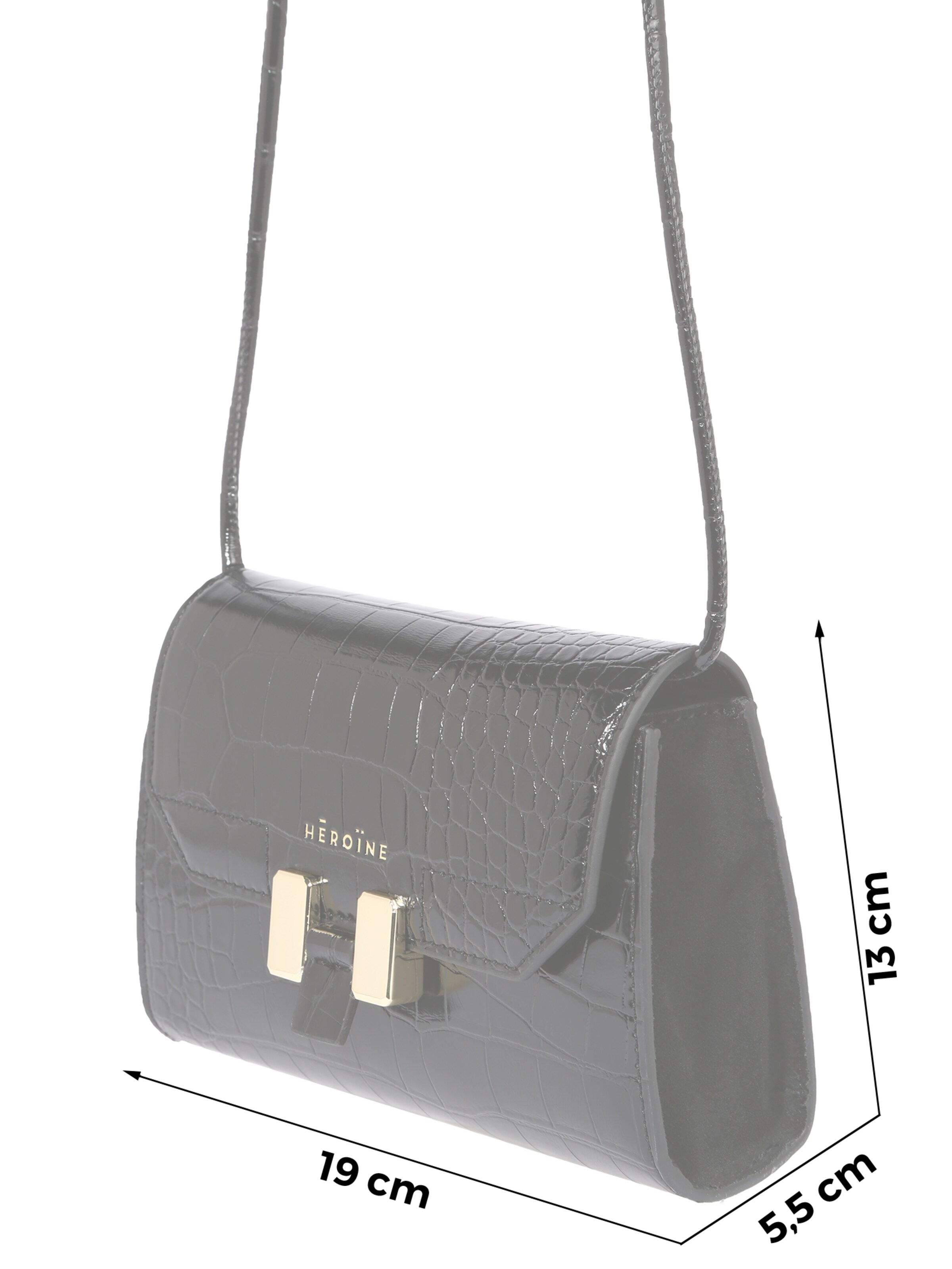 Maison Hēroïne - Bolso de hombro en negro