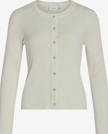 VILA Knit Cardigan in Beige: front