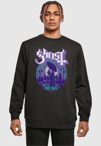 Merchcode Sweatshirt 'Ghost - Pastel Ashes' in Black: front