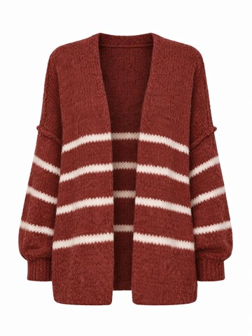 Worldclassca Strickjacke 'Strick Jacke mit Streifen'‌‌‌‌ in Rot