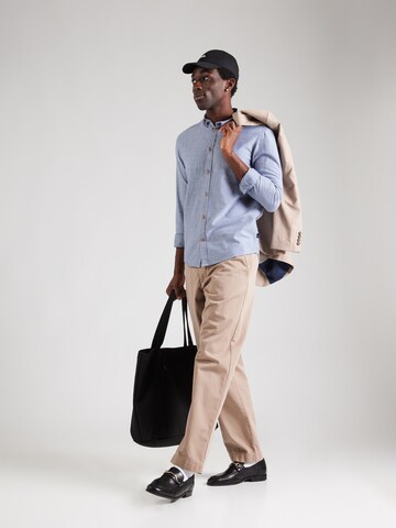 Kronstadt Regular fit Overhemd 'Johan Diego' in Blauw