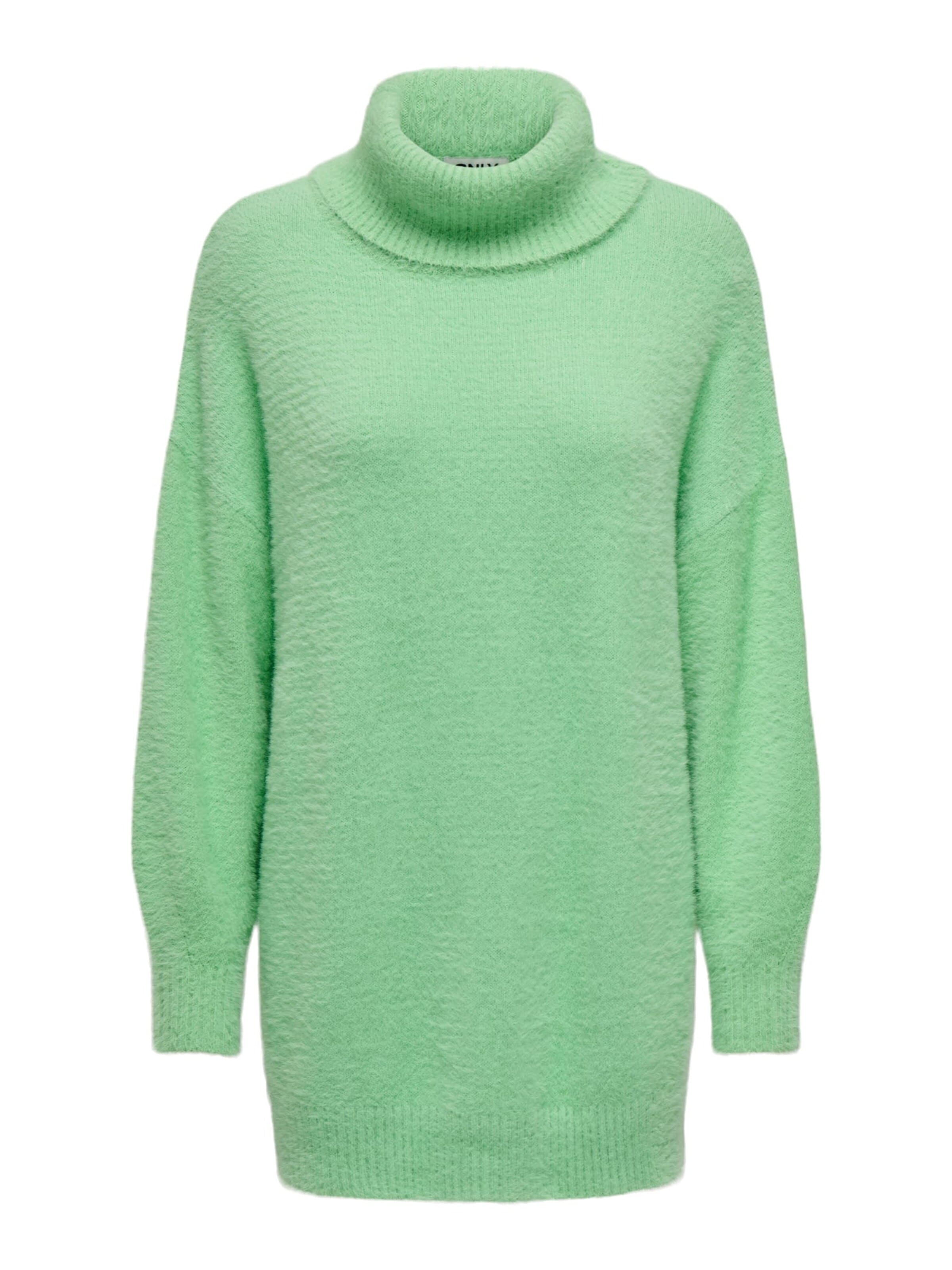 ONLY Trui 'Piumo' in Groen: voorkant