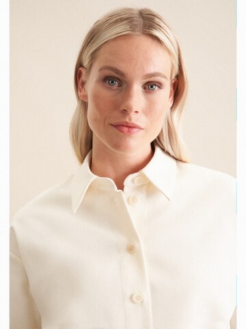 SEIDENSTICKER Blouse 'Schwarze Rose' in Wit