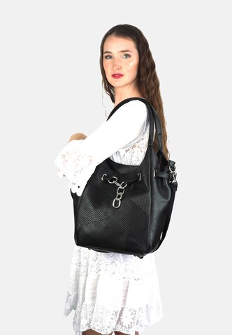 HARPA Shoulder Bag 'Regina' in Black: front