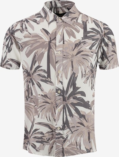 Key Largo Button Up Shirt 'MSH CASA' in Beige / Grey / White, Item view
