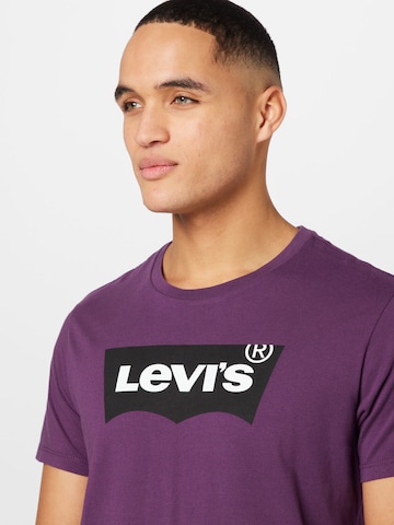 Regular Tricou 'Graphic Crewneck Tee' de la LEVI'S ® pe mov