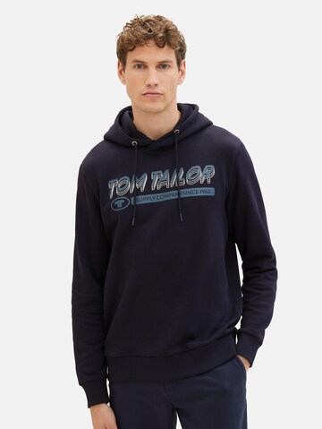 Sweat-shirt TOM TAILOR en bleu : devant