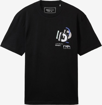 TOM TAILOR DENIM T-shirt i svart: framsida
