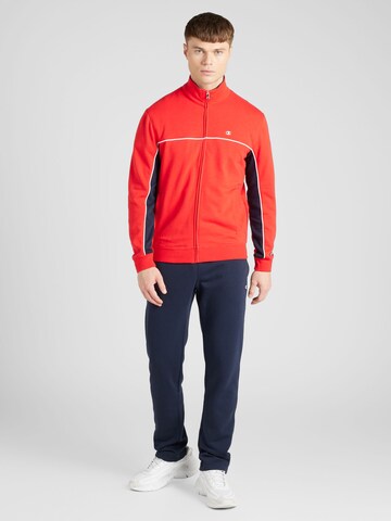 Champion Authentic Athletic Apparel Tracksuit in Red: front