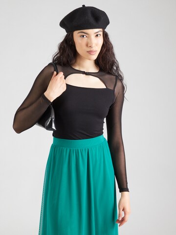 T-shirt 'Leyla' ABOUT YOU en noir : devant