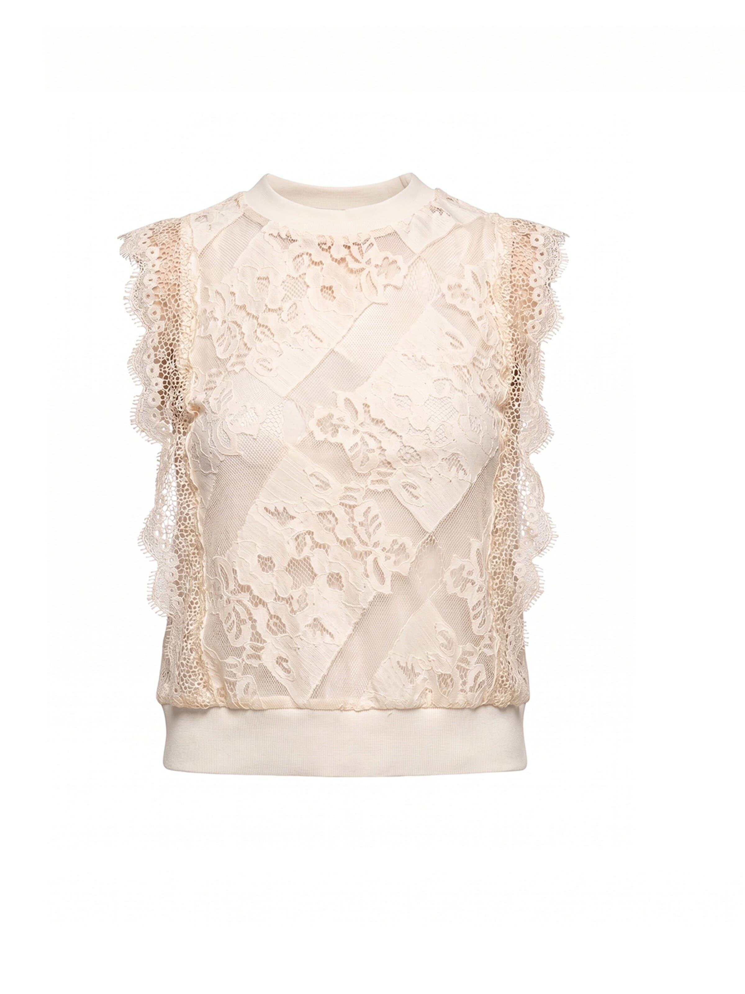 Tantra - Top en beige: frente