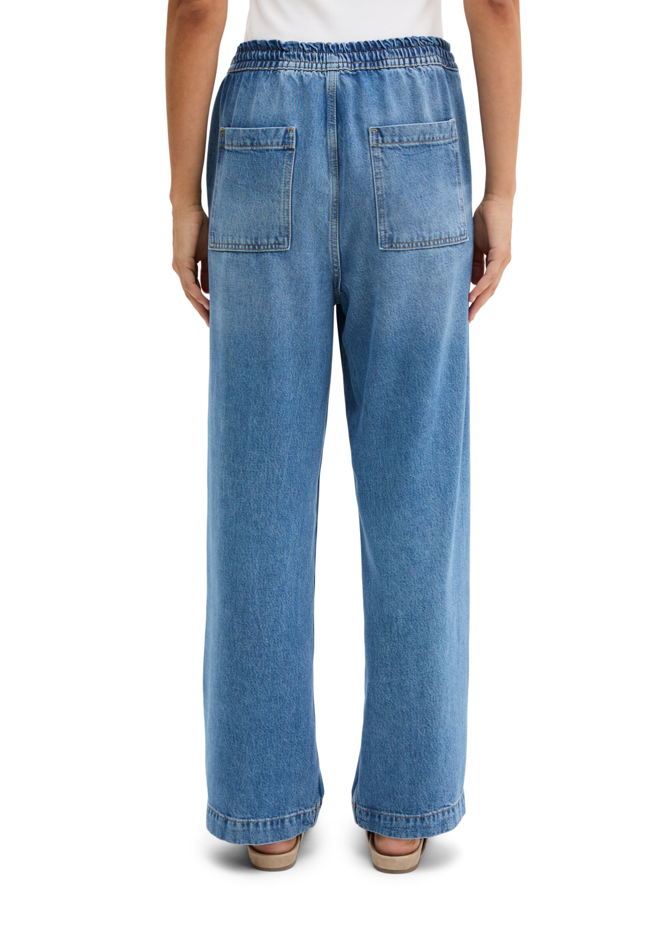 Marc O'Polo Wide Leg Jeans in Blau