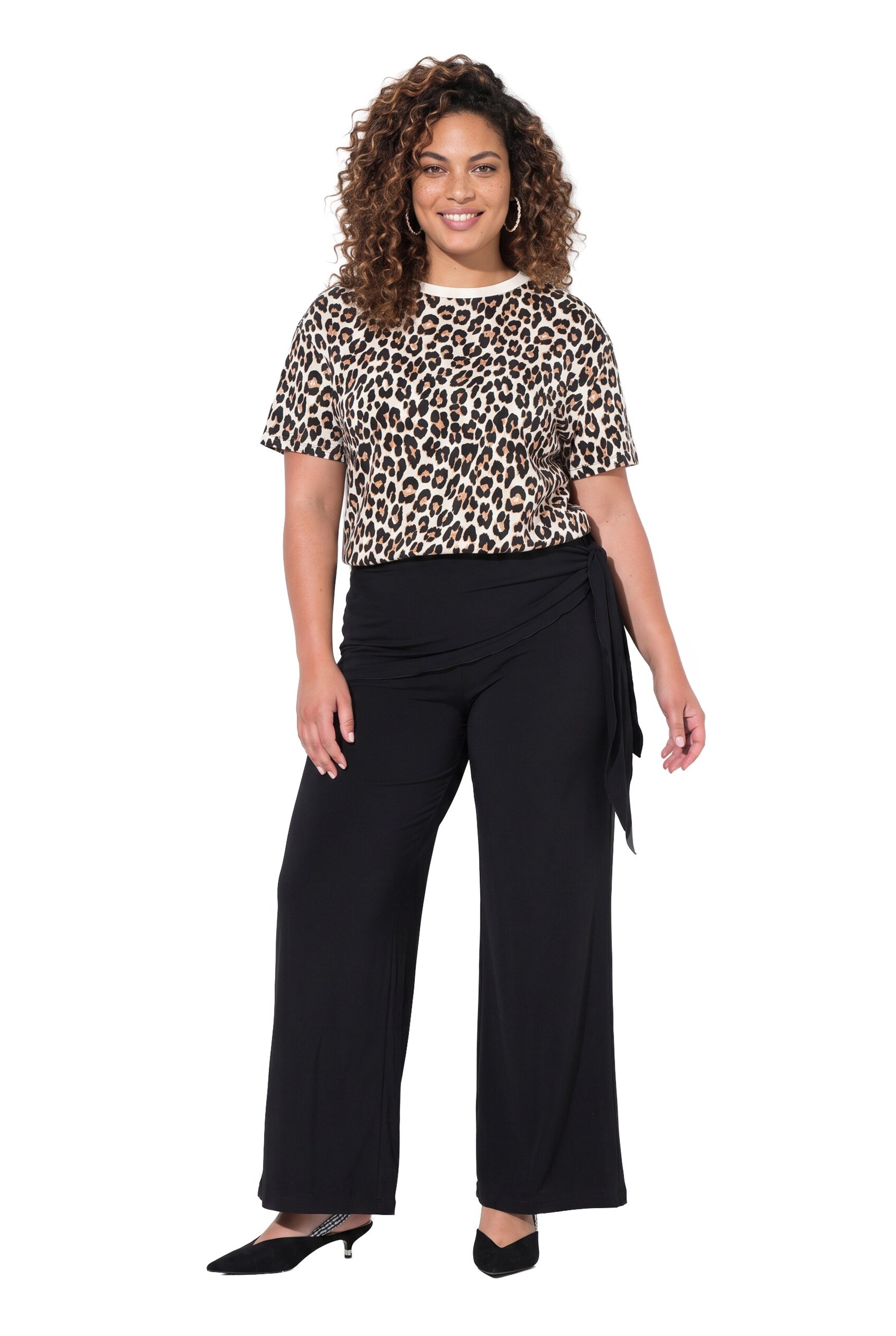 MIAMODA Wide leg Trousers in Black