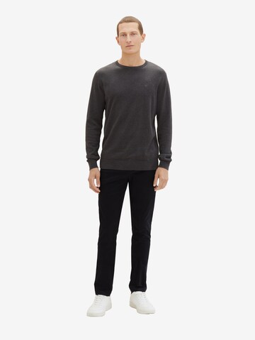 TOM TAILOR Slim fit Chino trousers in Black