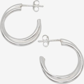 Boucles d'oreilles fejn en argent : devant