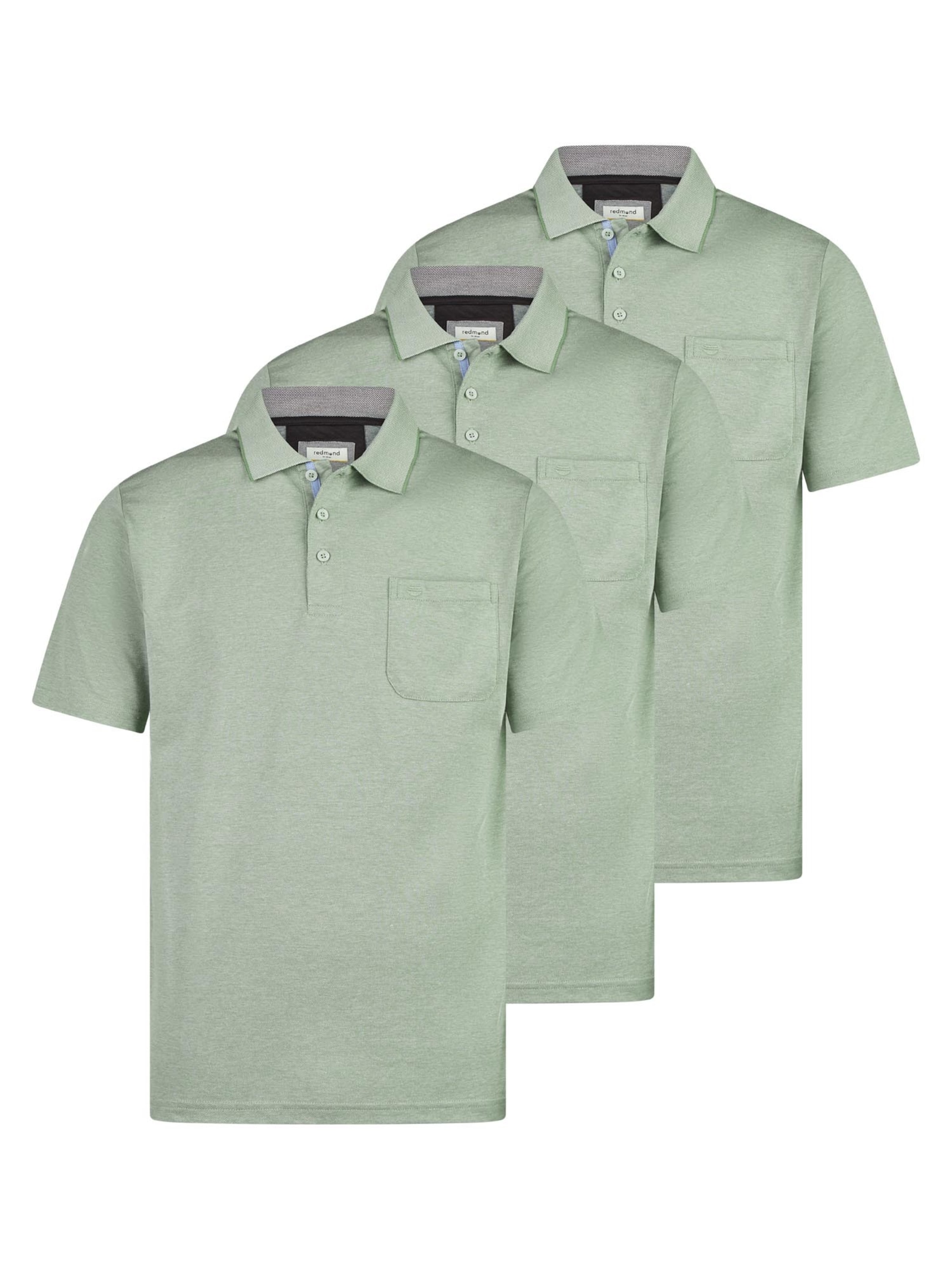 redmond Shirt 'Basic'‌‌‌‌‌‌‌ in Grün: Vorderseite