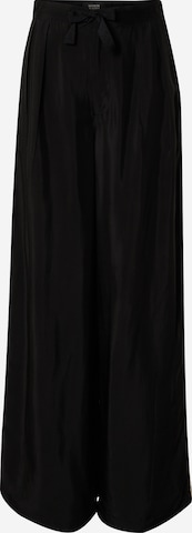 SCOTCH & SODA Wide leg Pleat-front trousers 'Eleni' in Black: front