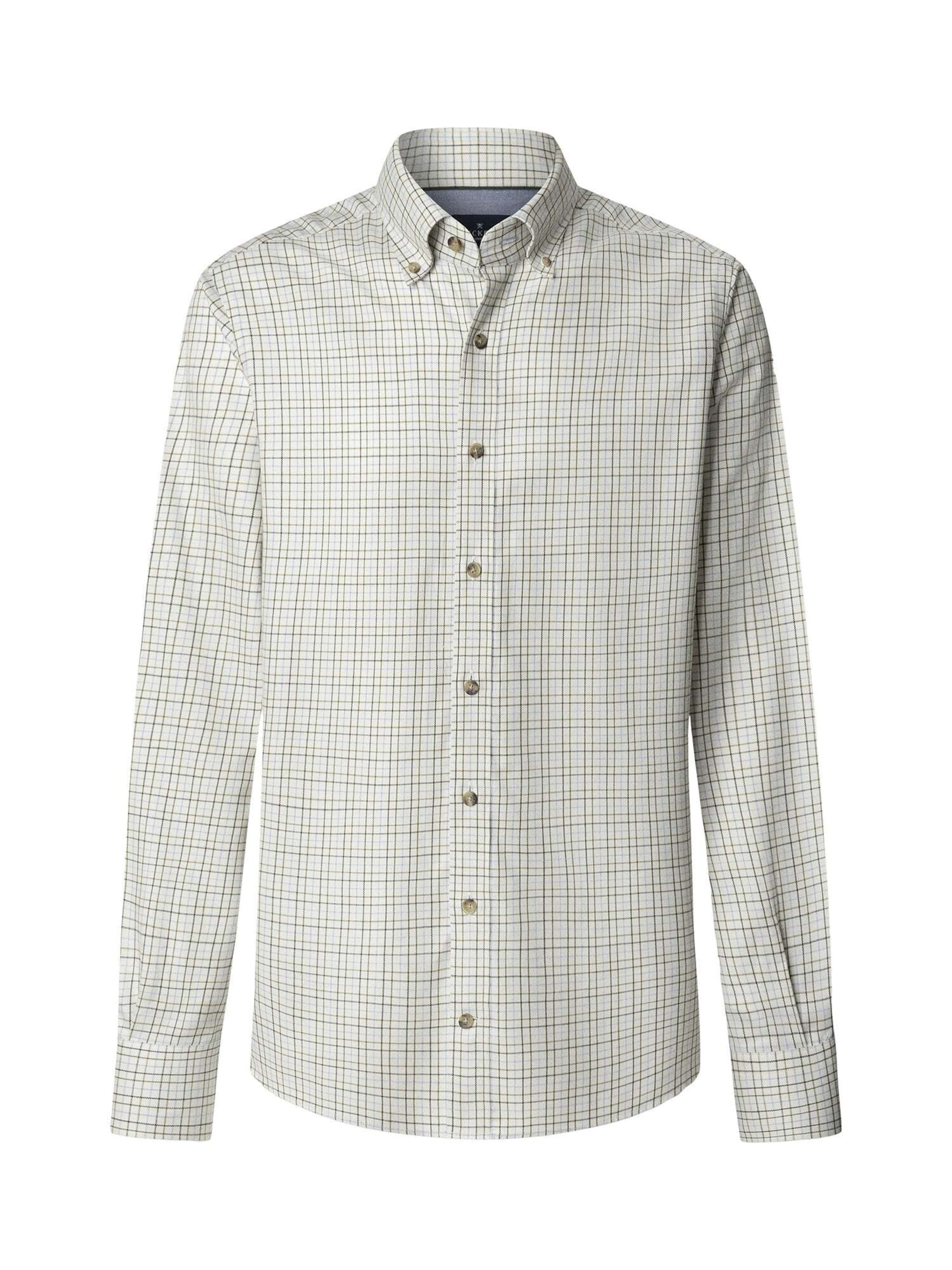 Coupe regular Chemise Hackett London en vert : devant