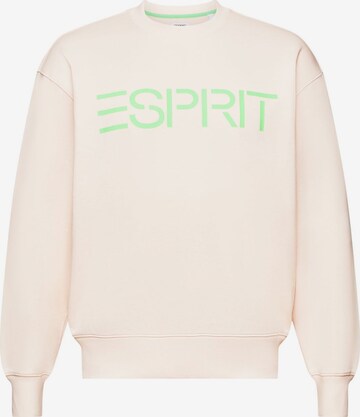 Sweat-shirt ESPRIT en beige : devant