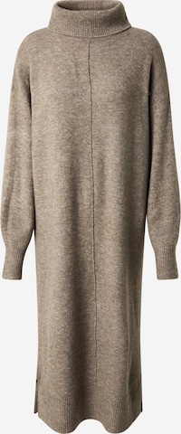 PIECES Pletené šaty - Hnedá: predná strana