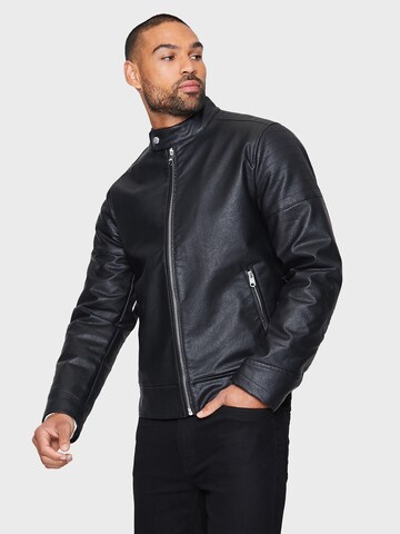 Threadbare Between-season jacket 'Hawker' in Black: front