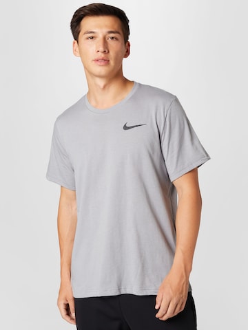 T-Shirt fonctionnel 'Burnout' NIKE en gris : devant