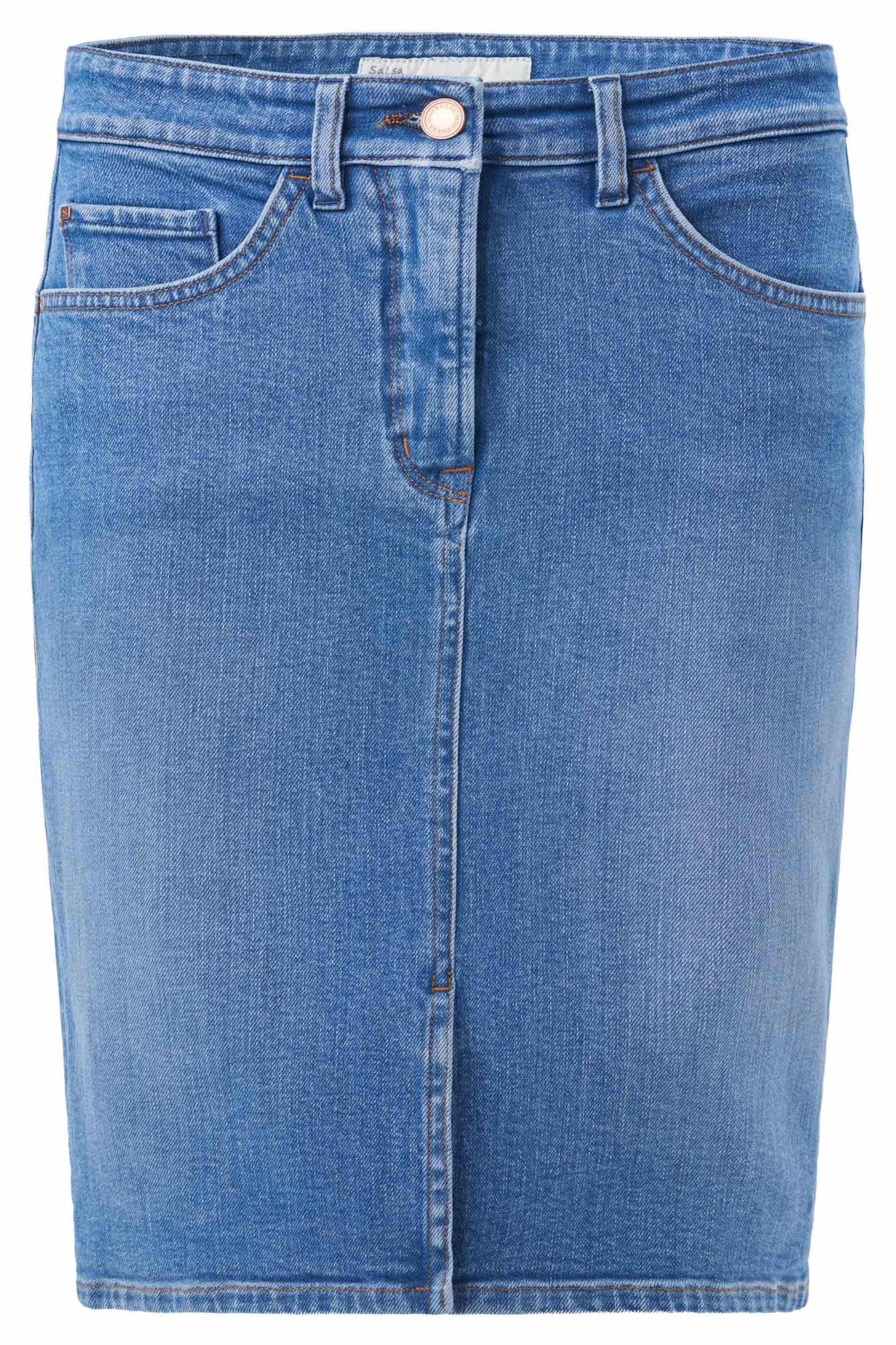 Jupe 'Faith' Salsa Jeans en bleu : devant