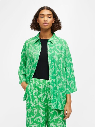 OBJECT Blouse 'Rio' in Groen: voorkant