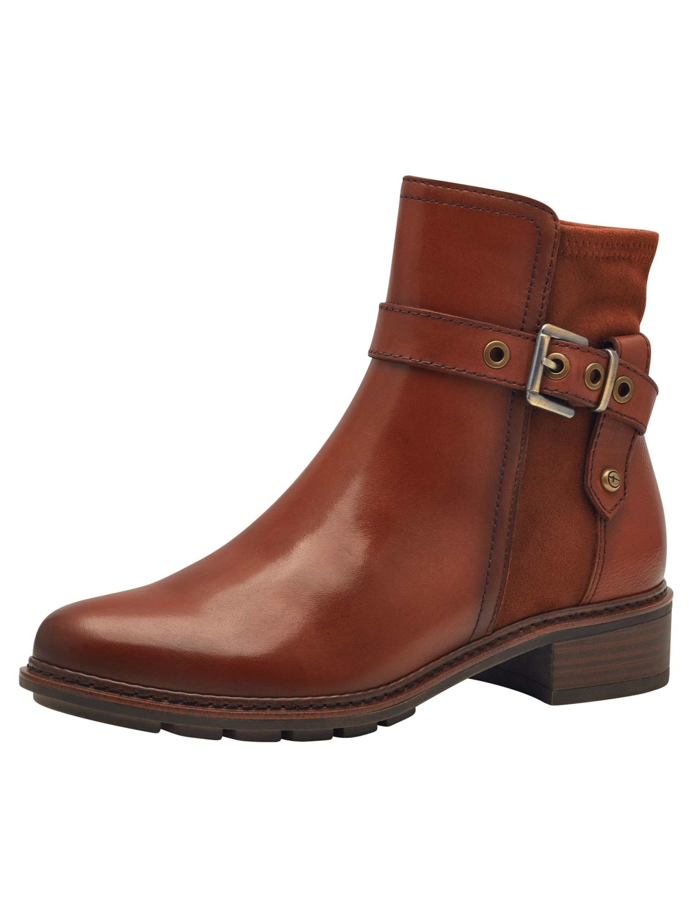 Tamaris Ankle Boots in Brown: front