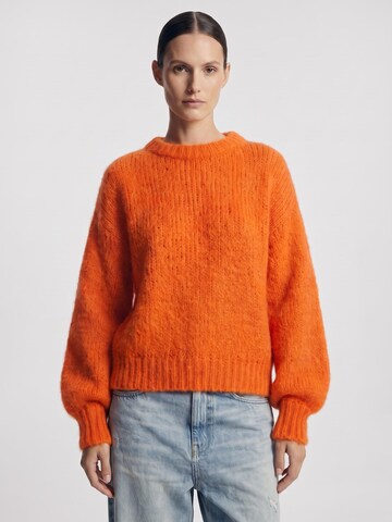 americandreams Oversized Sweater 'Leonnie' in Orange