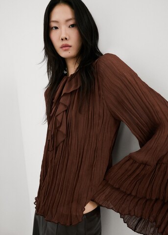MANGO Bluse ceci in Braun