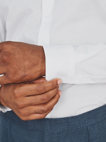 Next Slim fit Koszula w kolorze biały