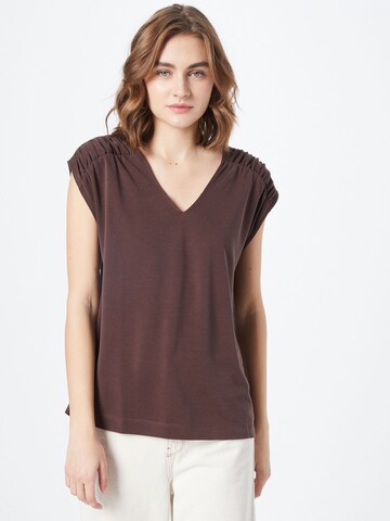 T-shirt ESPRIT en marron : devant