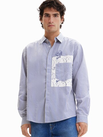 Desigual Regular Fit Hemd 'DANIEL' in Blau: Vorderseite