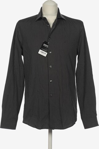 Calvin Klein Button Up Shirt in M in Black: front