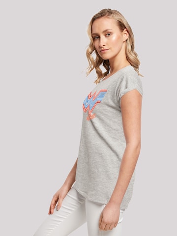 F4NT4STIC Shirt 'DC Comics Wonder Woman 84 Neon Emblem' in Grey