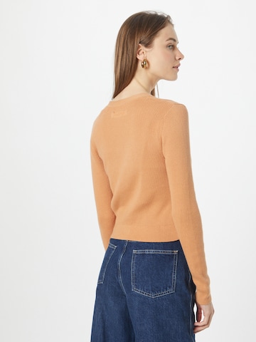 Calvin Klein Knit Cardigan in Orange