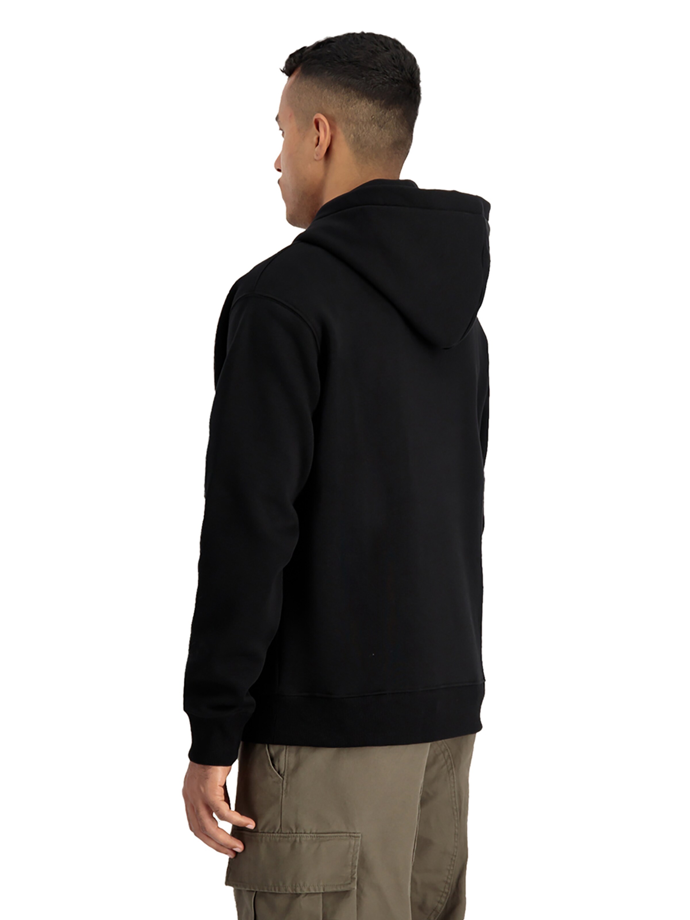 ALPHA INDUSTRIES Sweatshirt 'Basic TPU' in Black