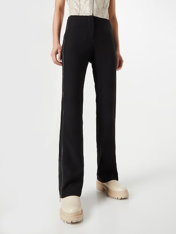 WEEKDAY Flared Pants in Black: front