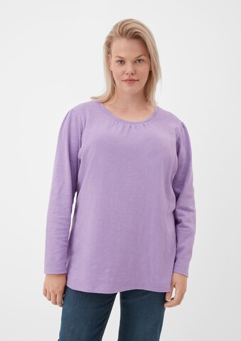 T-shirt TRIANGLE en violet : devant