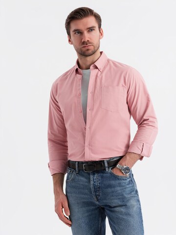 Ombre Regular fit Button Up Shirt in Pink