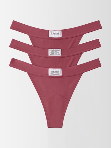 DOUVOS CONTOUR String in Roze: voorkant
