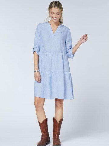 Polo Sylt Shirt Dress in Blue: front