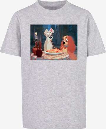 ABSOLUTE CULT Shirt 'Lady And The Tramp - Spaghetti Photo' in Grey: front