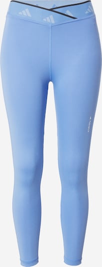 Pantaloni sport 'Techfit V-Shaped Elastic' ADIDAS PERFORMANCE pe albastru deschis / alb, Vizualizare produs