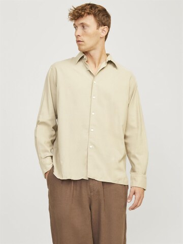 JACK & JONES Comfort Fit Skjorte i beige: forside